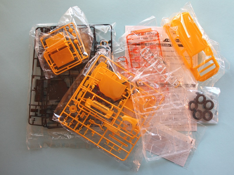 Die Bauteile im Überblick, alles ist gut verpackt