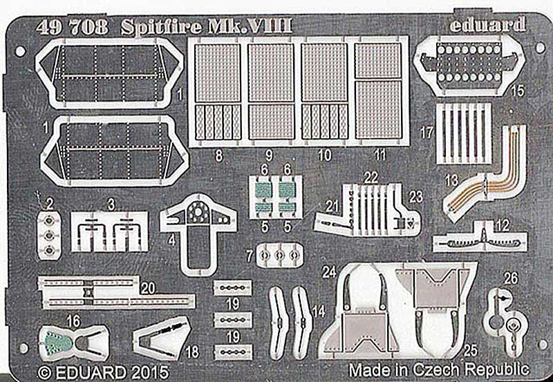 Eduard Ätzteile - Spitfire Mk. VIII