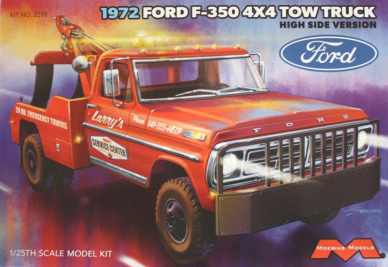 Moebius Models - 1972 Ford F-350 4X4 Tow Truck