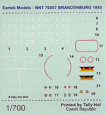 NNT Modell+Buch - Fregatte Brandenburg F123