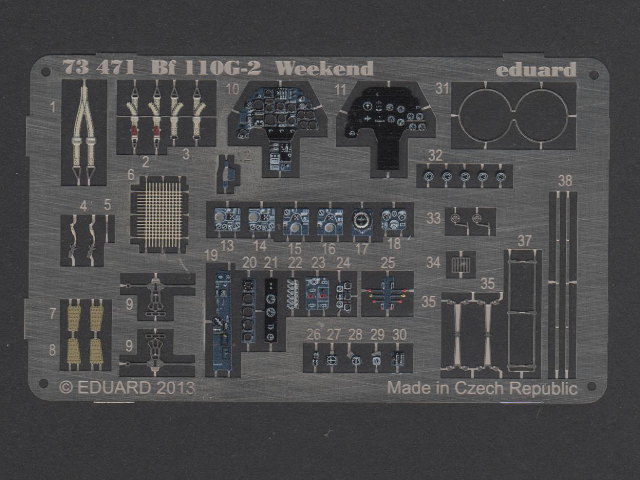 Eduard Ätzteile - Bf 110G-2 Weekend