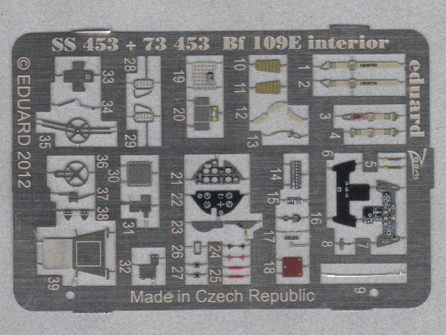 Eduard Ätzteile - Bf 109E interior S.A.