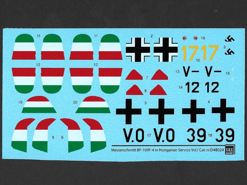 S.B.S Model - Messerschmitt BF-109F-4 in Hungarian Service Vol.I