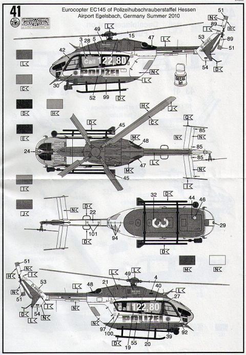 Revell - Eurocopter EC145 Police/Gendarmerie