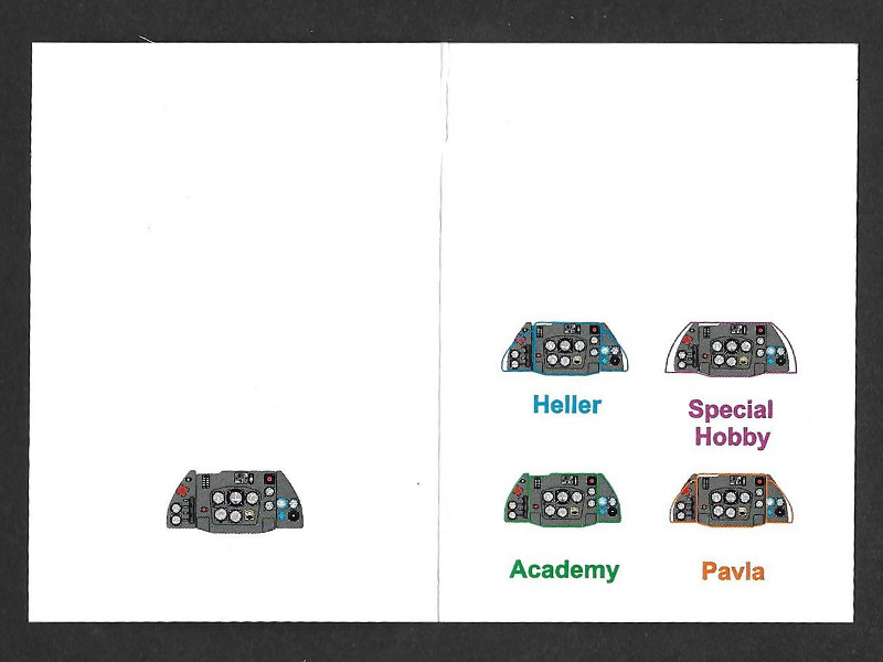 Yahu Models - Me 163 B-1 Instrument panel