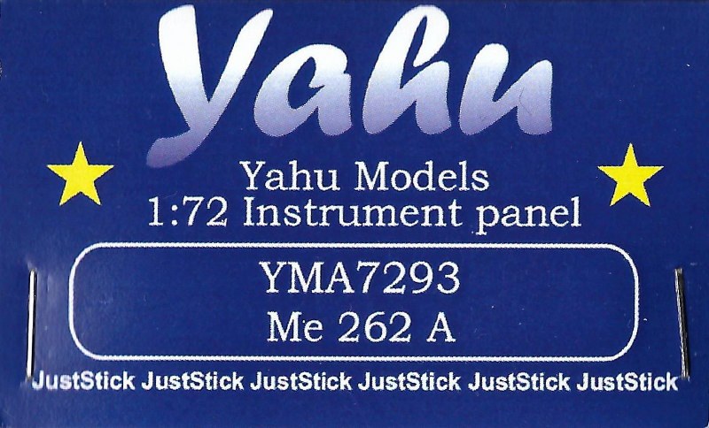 Yahu Models - Me 262 A Instrument panel