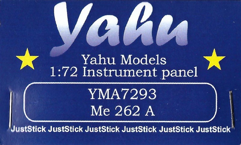 Yahu Models - Me 262 A Instrument panel