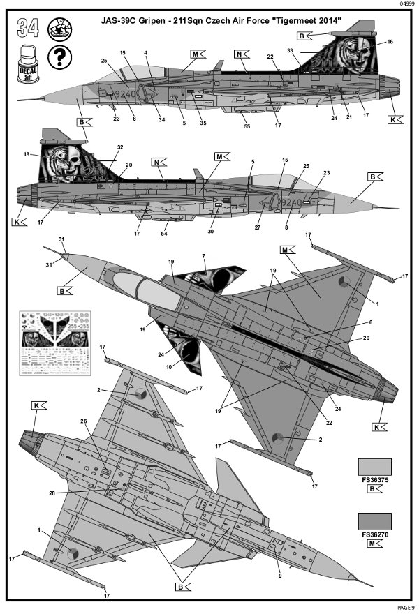 Revell - Saab JAS-39C Gripen