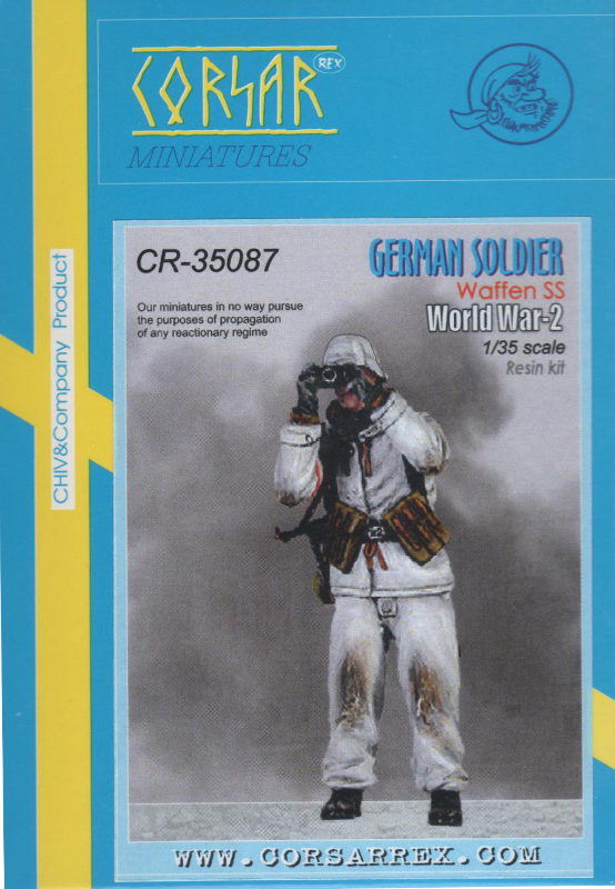 Corsar Rex Miniatures - German Soldier Waffen SS World War 2