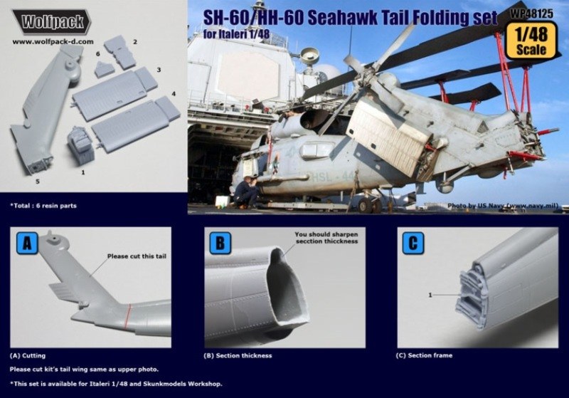 Wolfpack Design - SH-60/HH-60 Seahawk Tail Folding Set