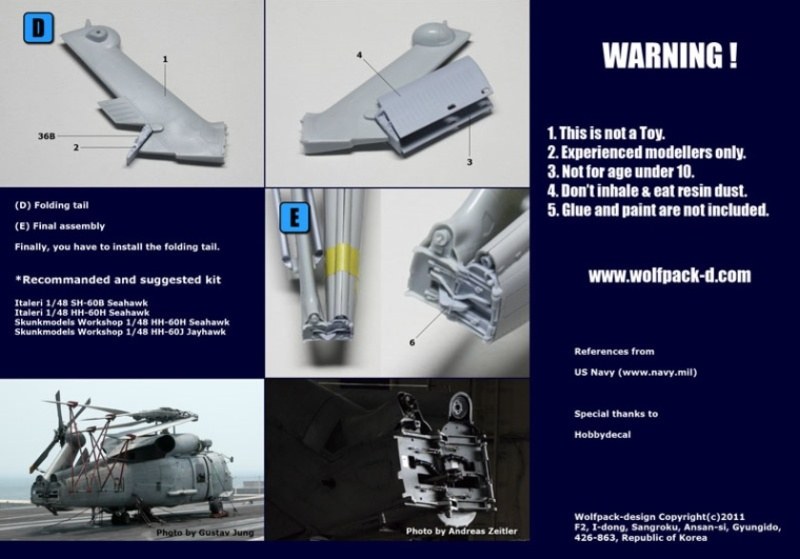 Wolfpack Design - SH-60/HH-60 Seahawk Tail Folding Set