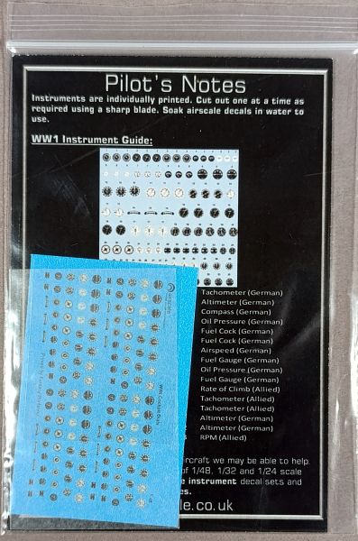 Airscale - Instrument Dial Decals