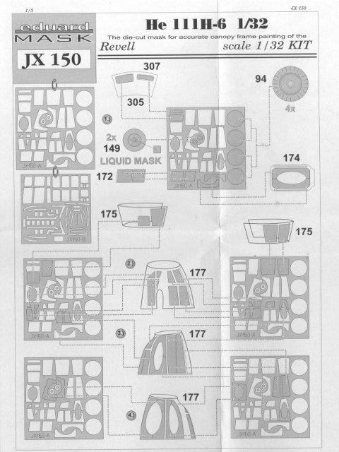 Eduard Mask - He 111 H-6 Mask