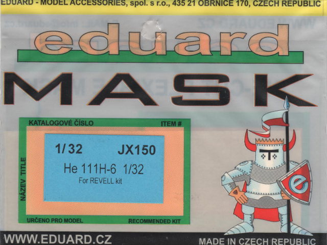 Eduard Mask - He 111 H-6 Mask