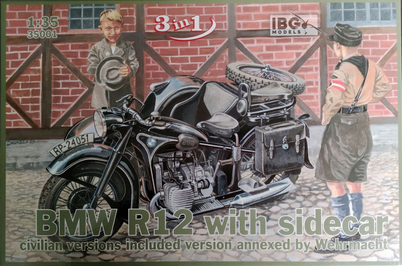 IBG Models - BMW R12 – with sidecar  - civilian version