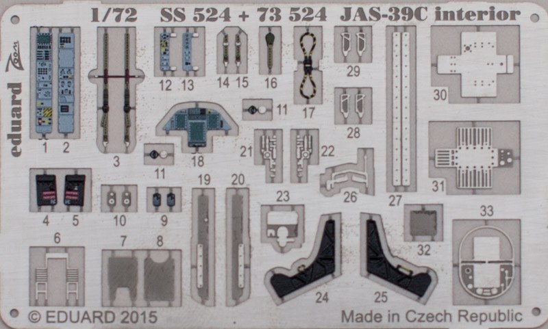 Eduard Ätzteile - JAS-39C Interior S.A.