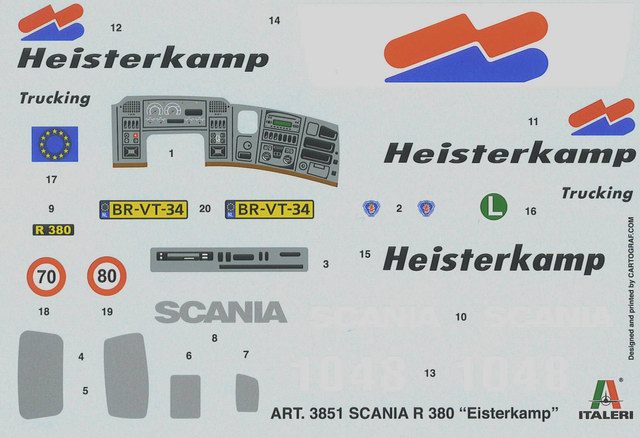 Italeri - Scania R380 "Heisterkamp"