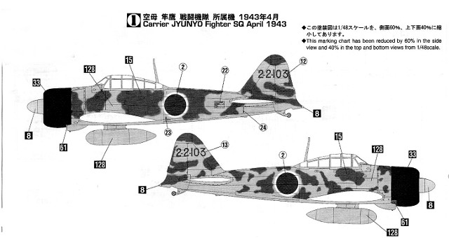 Mitsubishi A6M2b Zero Fighter Type 21 "Junyo Fighter Group"