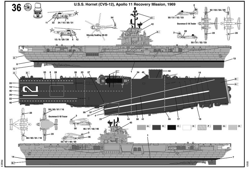 Revell - U.S.S. Hornet (CVS-12) Apollo 11 Recovery Vessel