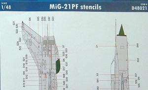 : MiG-21 PF stencils