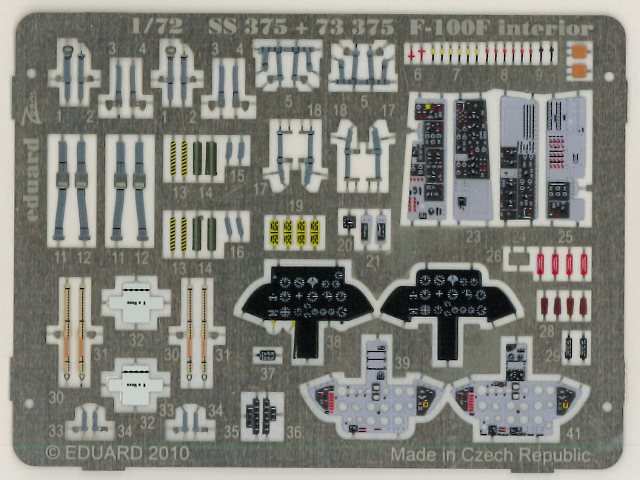 Eduard Ätzteile - F-100F interior S.A.