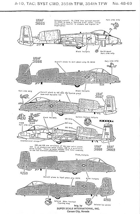 Superscale International - A-10 Warthogs TAC Syst. Cmd 354th TFW, 355th TFW