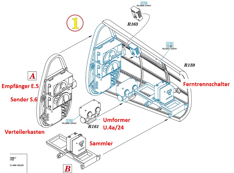 Eduard Brassin - Bf 109F Radio Compartment