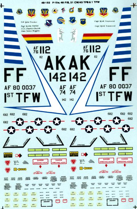 Superscale International - F-15's: 48th FIS, 23rd CW/43rd TFS & 1st TFW