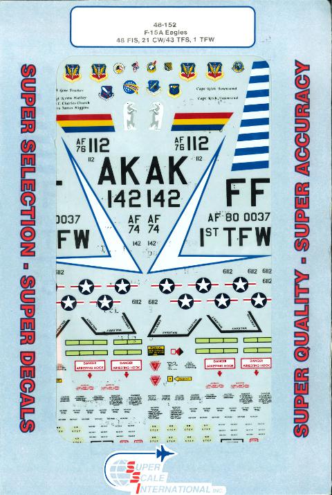 Superscale International - F-15's: 48th FIS, 23rd CW/43rd TFS & 1st TFW