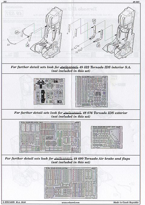 Eduard Ätzteile - Tornado IDS seatbelts