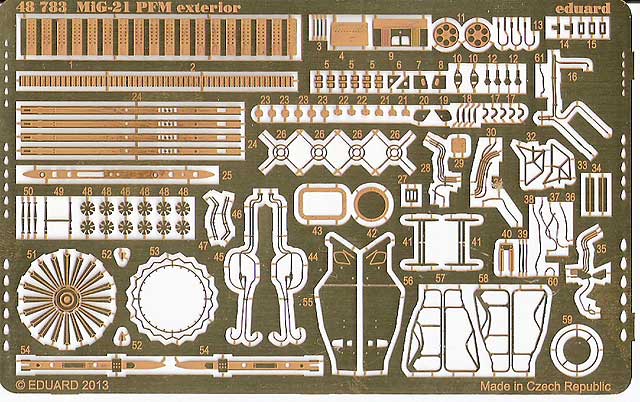 Eduard Ätzteile - MiG-21PFM
