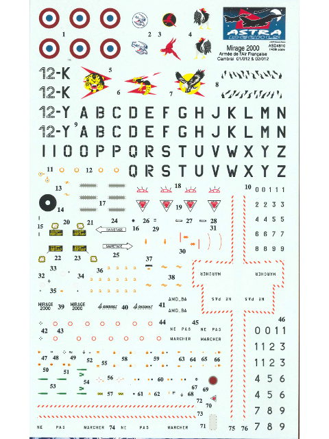 Astra Decals - Mirage 2000