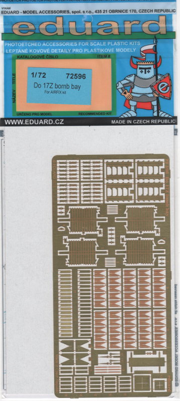 Eduard Ätzteile - Do 17Z bomb bay