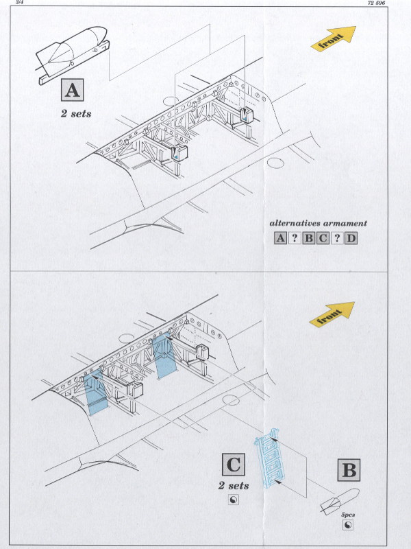 Eduard Ätzteile - Do 17Z bomb bay