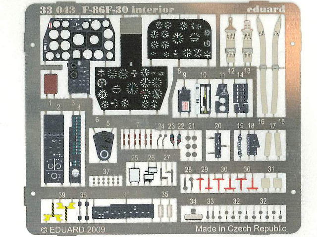 Eduard Ätzteile - F-86F-30 Interior Self Adhesive