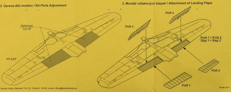 CMK - A6M5c Zero Wing Flaps Set