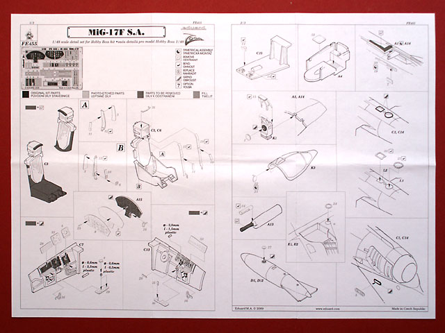 Eduard Ätzteile - MiG-17F S.A. ZOOM