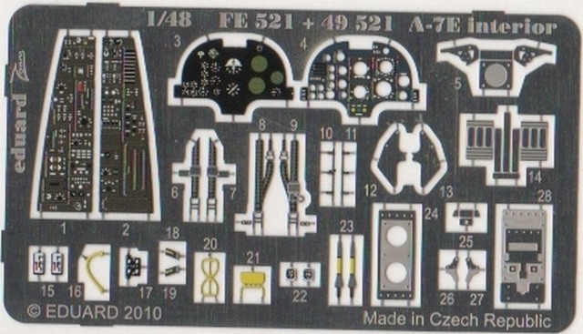 Eduard Ätzteile - A-7E interior S.A.