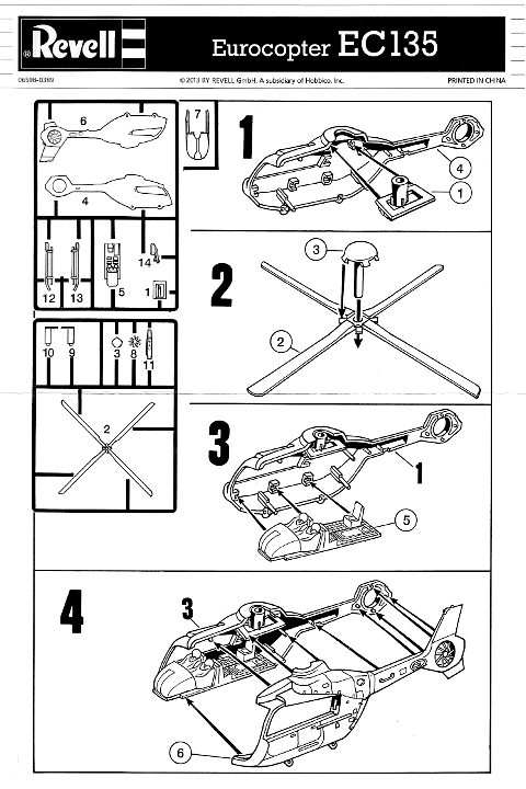 Revell - Eurocopter EC135 ADAC Easy Kit