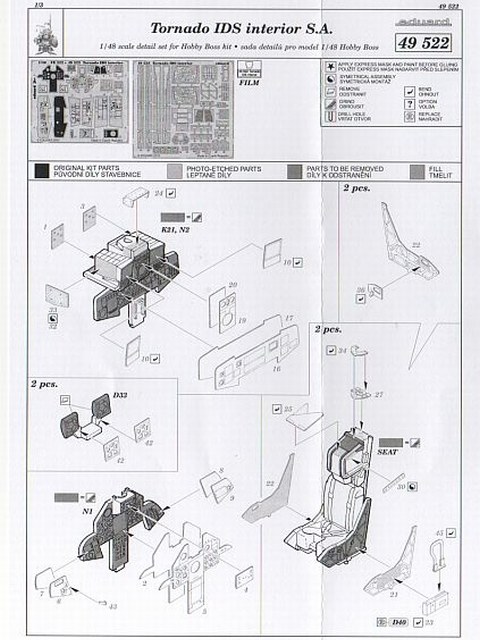 Eduard Ätzteile - Tornado IDS interior S.A.