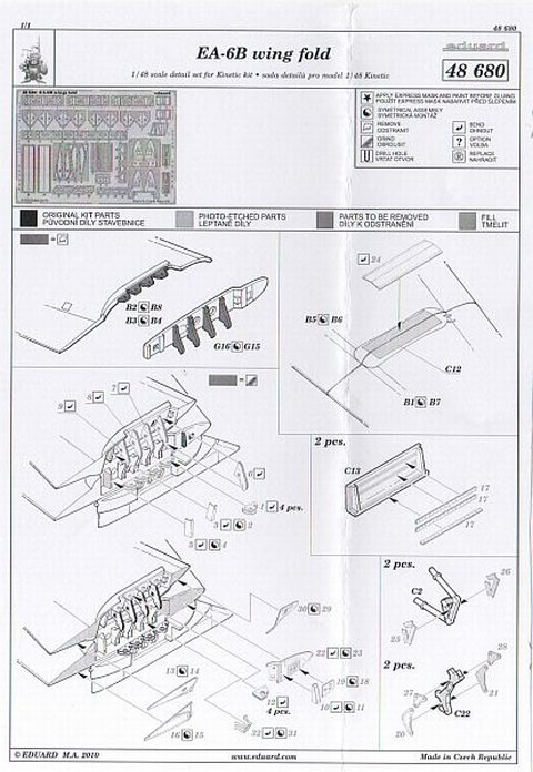 Eduard Ätzteile - EA-6B wing fold