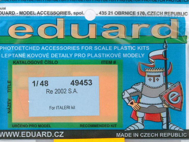 Eduard Ätzteile - Re-2002 Self Adhesive