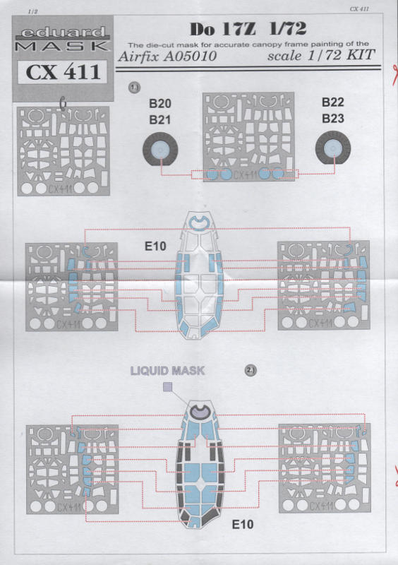 Eduard Mask - Do 17Z mask