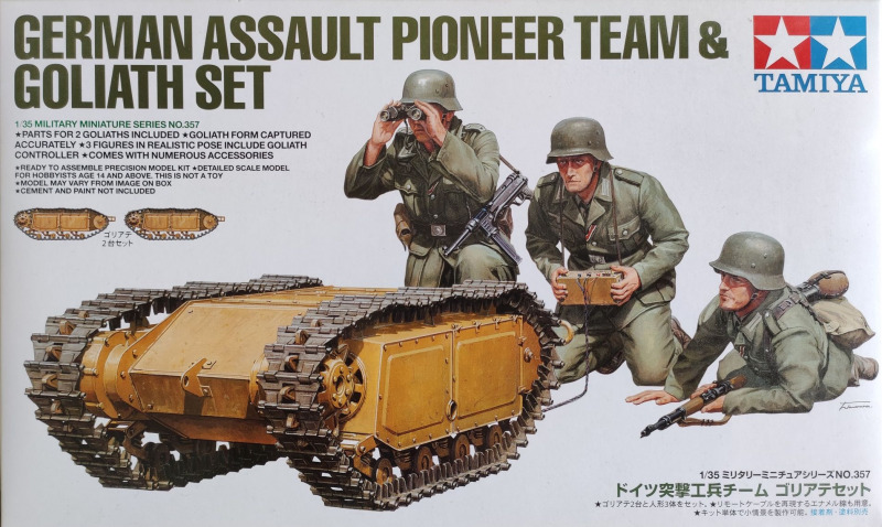 Tamiya - German Aussault Pioneer Team & Goliath set