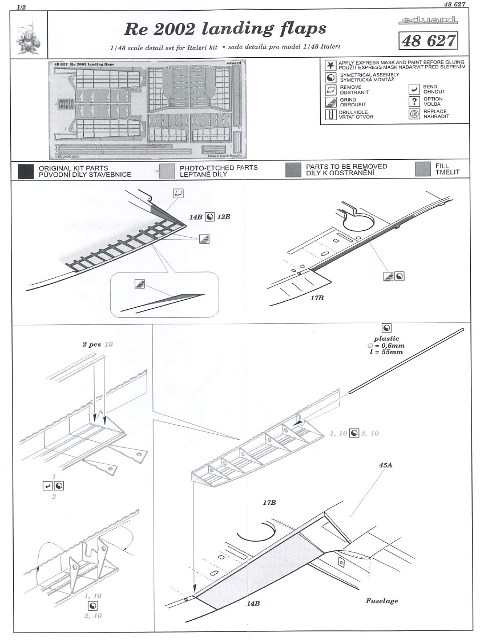 Eduard Ätzteile - Re-2002 Landing Flaps