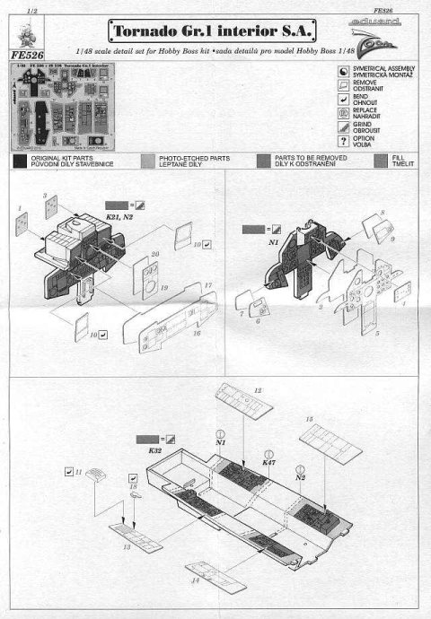 Eduard Ätzteile - Tornado Gr.1 Interior S.A. Zoom