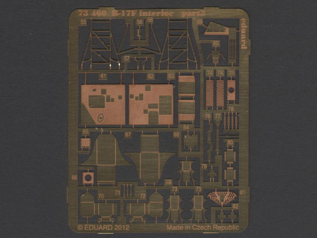 Eduard Ätzteile - B-17F interior S.A.