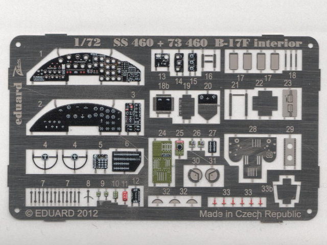 Eduard Ätzteile - B-17F interior S.A.