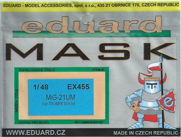 Eduard Mask - MiG-21UM Maskenset