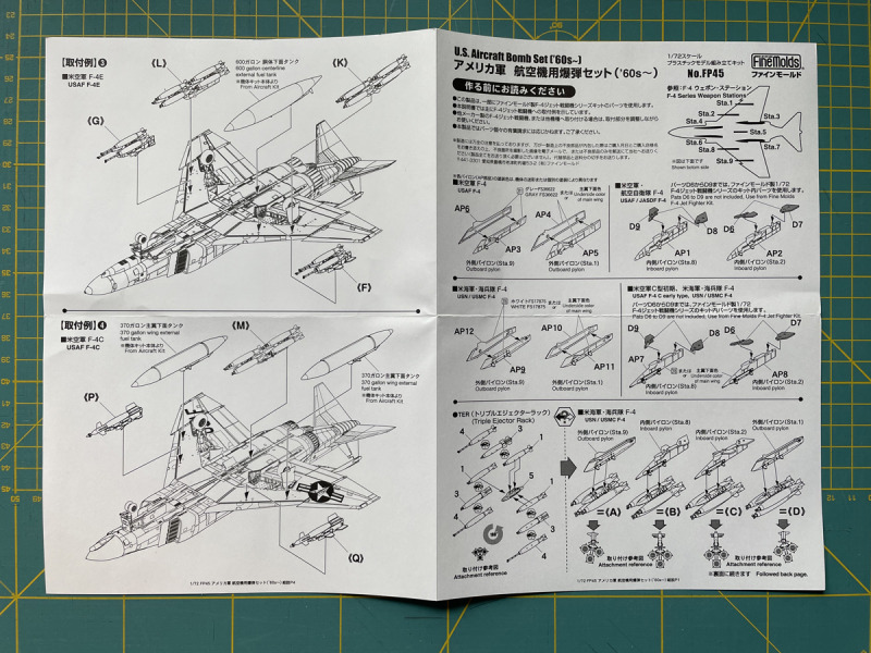 Fine Molds - U.S. Aircraft Bomb Set (‘60s and later)